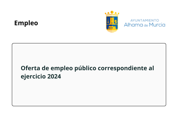 Empleo. Ayuntamiento de Alhama de Murcia